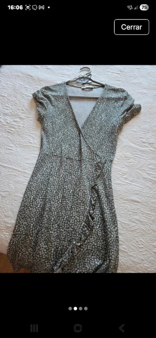 Vestido floral Pull&Bear verde
