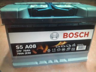 Batería Bosch S5 A08 12V 70Ah NUEVA