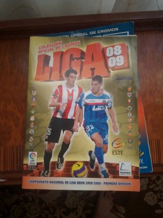 Lote álbumes de la liga totalmente completos