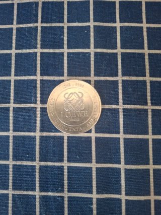 PLATA 925 LOEWE MONEDA 150 ANIVERSARIO
