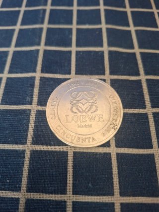 PLATA 925 LOEWE MONEDA 150 ANIVERSARIO