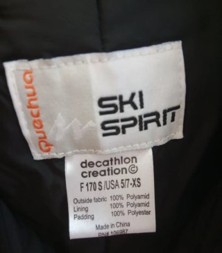 Pantalón de esquí SKI SPIRIT XS negro