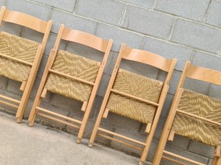 4 sillas plegables HABITAT. Vintage, 70s.