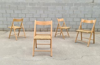 4 sillas plegables HABITAT. Vintage, 70s.