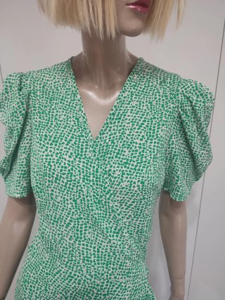 Abito fantasia verde/bianco tg S/M