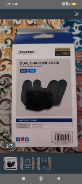 Cargador Doble Mando PS4 DUAL CHARGING DOCK