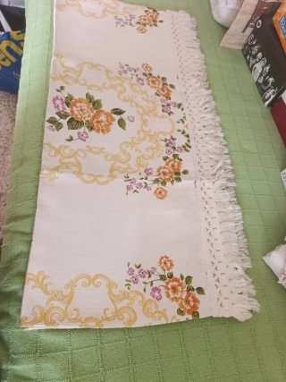 Camino de mesa/cama vintage floral