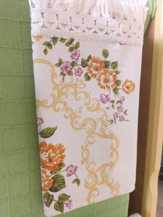 Camino de mesa/cama vintage floral