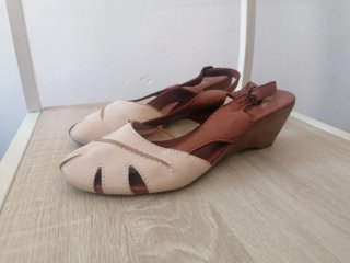 Sandalias cuña verano mujer talla 38