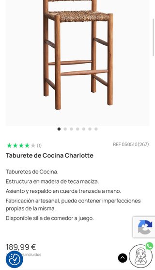 3 Taburetes Altos Madera NUEVOS