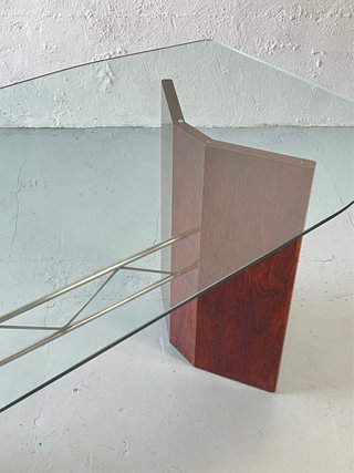 Mesa comedor diseño postmoderno, Vintage años 80