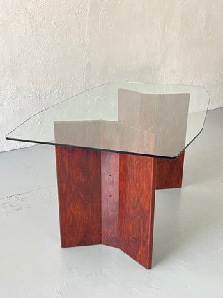 Mesa comedor diseño postmoderno, Vintage años 80