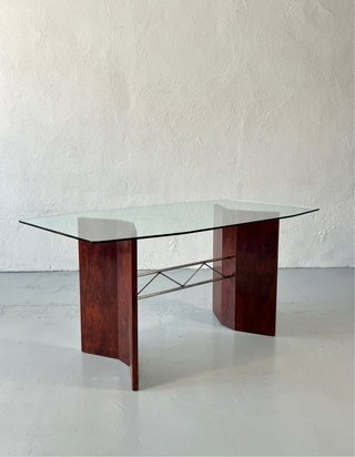 Mesa comedor diseño postmoderno, Vintage años 80