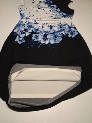 Vestido Ralph Lauren Talla 42 Floral Azul Blanco