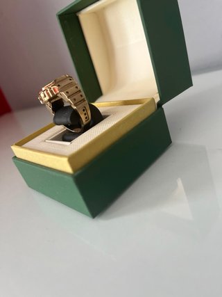 Anillo Reloj Casio Color Oro