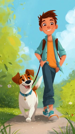 Pasear perros y canguro