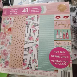 Pack 48 papeles scrapbooking Craft Smith Oh La La
