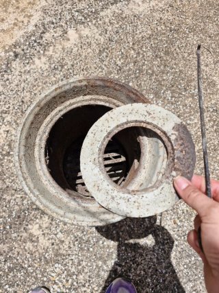 Estufa antigua de hierro