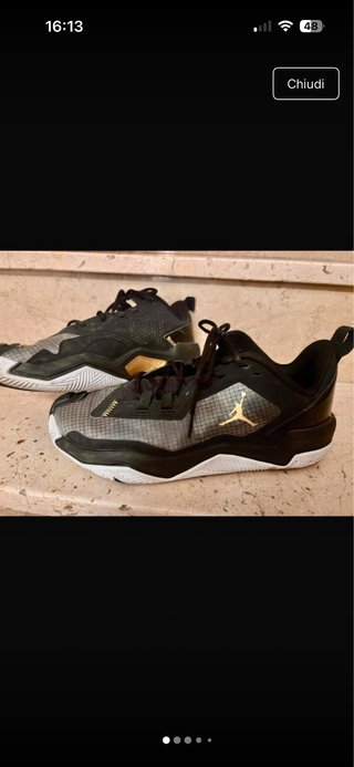Scarpe Jordan One Take 4 Uomo Nero Oro