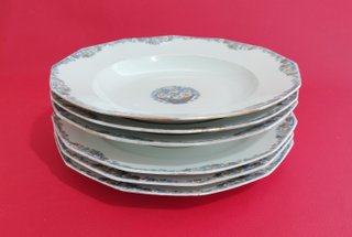 Limoges France 6 Platos Florales