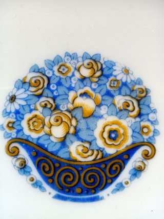 Limoges France 6 Platos Florales