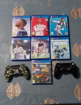 Ps4 Slim 1TB Negra + 2 Mandos + 6 Juegos