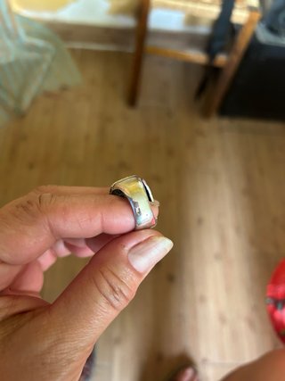 Anillo Biker Plata con Piedras Rojas