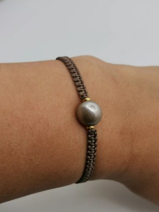 Pulsera Perla y Oro 18k