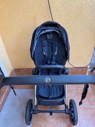 Carrito Cybex Priam Negro y Plata