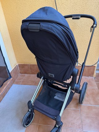 Carrito Cybex Priam Negro y Plata