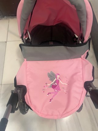 Cochecito Muñecas Bayer Rosa