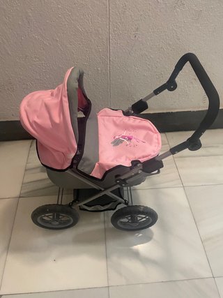 Cochecito Muñecas Bayer Rosa