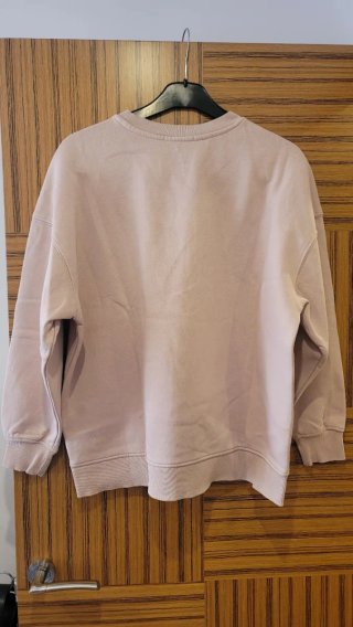 Sudadera oversize rosa claro Stradivarius
