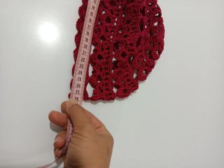 Gorro Crochet Verano Hecho Mano Rojo