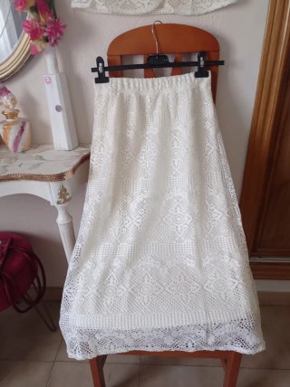Conjunto de encaje blanco verano