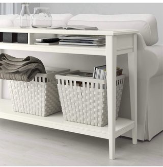 Consola Liatorp IKEA Blanca y Gris