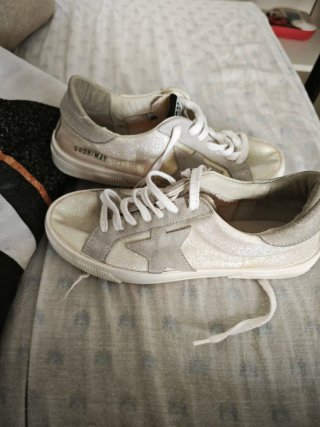 Golden Goose DB Plata/Blanco