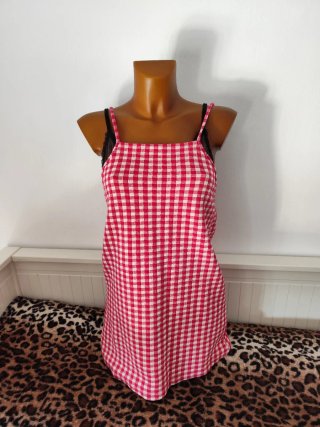 Vestido de verano Zara cuadros rojo S