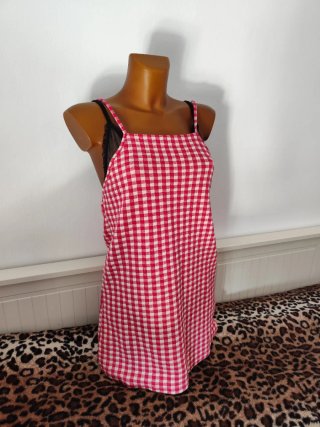 Vestido de verano Zara cuadros rojo S