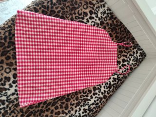 Vestido de verano Zara cuadros rojo S