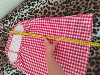 Vestido de verano Zara cuadros rojo S