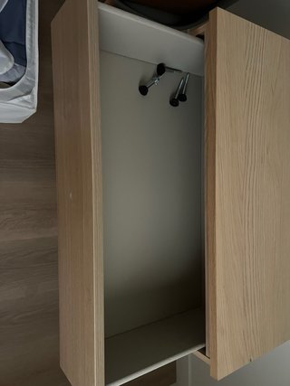 Cajonera MALM 3 cajones, chapa roble tintada