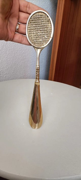 Calzador Bronce Vintage Raqueta Tenis