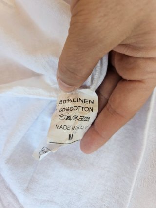 Camisa Lino Hombre Talla M Hot Buttered