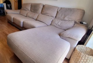 Sofá chaise longue 4 plazas extensible