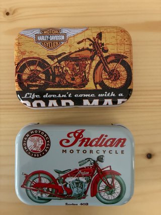Lote 12 Cajas Metálicas Vintage Motos