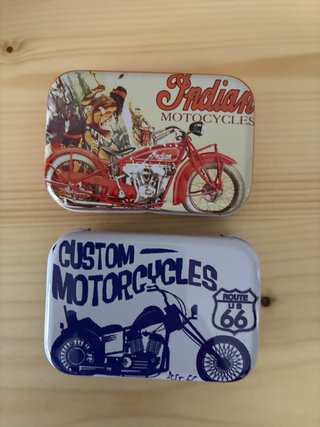 Lote 12 Cajas Metálicas Vintage Motos