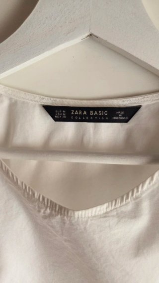 Blusa Zara Blanca Talla M