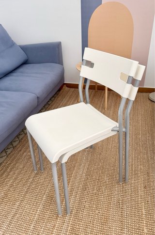 Sillas Blancas, comedor, escritorio Ikea