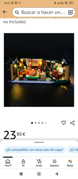 Pack LEGO Friends Central Perk 21319 + Set LUCES